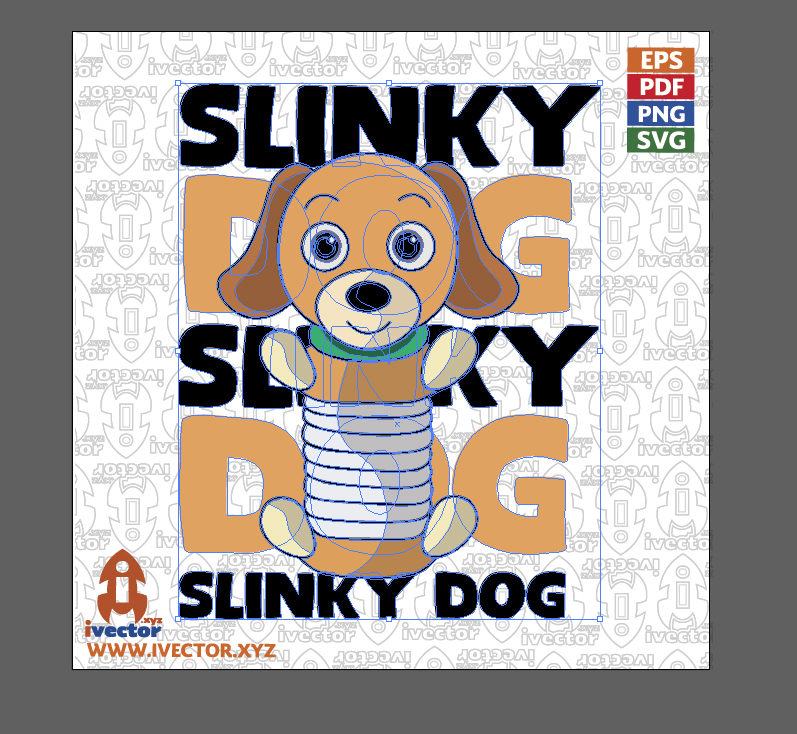 Elastic-Toy-Puppy-–-Cute-Cartoon-Vector_Mesa-de-trabajo-2 Perrito Juguete Elástico – Vector Infantil