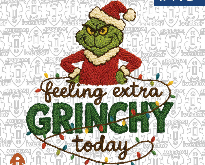 FEELIN GRINC GRINCHY CROCHE PNG ALTA CALIDAD p1