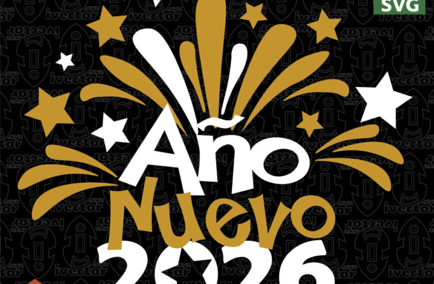 Feliz Año nuevo 2026 estrellas Vector