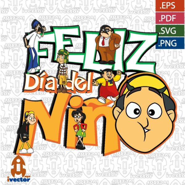 FELIZ-DIA-DEL-NINO-QUICO-CHAVO-DEL-OCHO_Mesa-de-trabajo-1-600x600 Papá es tan...como shrek eps pdf Vector