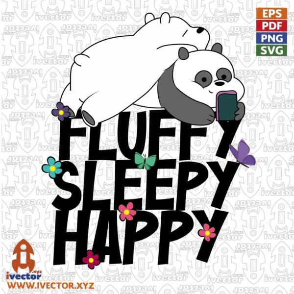 FLUFFY-SLEEPY-HAPPY-OSOS-FLORES-MARIPOSAS-VECTOR-600x600 Vectores completamente editables
