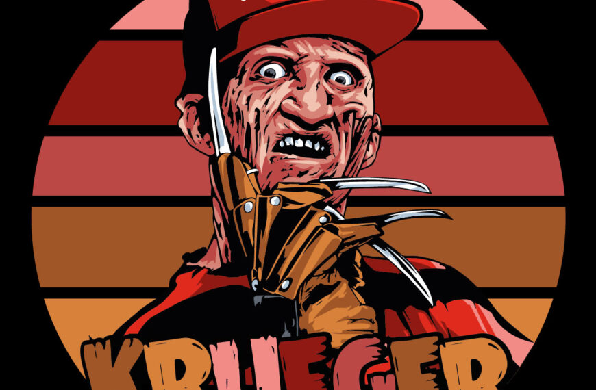 FREDDY KRUEGER VECTOR EDITABLE EPS PDF HALLOWEEN TERROR