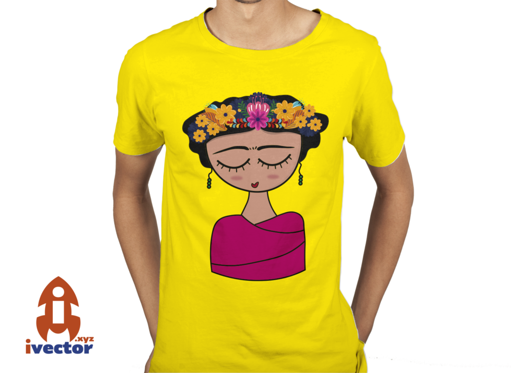 FRIDAH-CALO-VECTOR-FLORES-COLORES-EDITABLES-playera4-1024x748 FRIDA KAHLO VECTOR FLORES COLORES EDITABLES