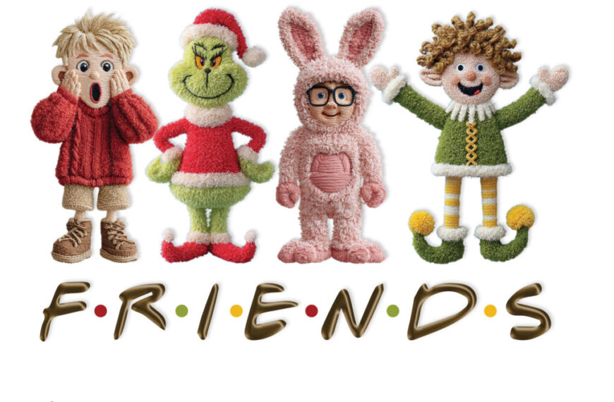FRIENDS NAVIDEÑO CROCHET ALTA CALIDAD