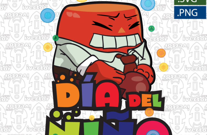 FURIA INTENSAMENTE DIA DEL NIÑO VECTOR