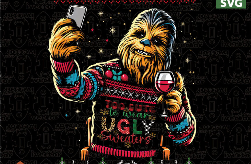 Festive Space Dog Halftone Christmas Design