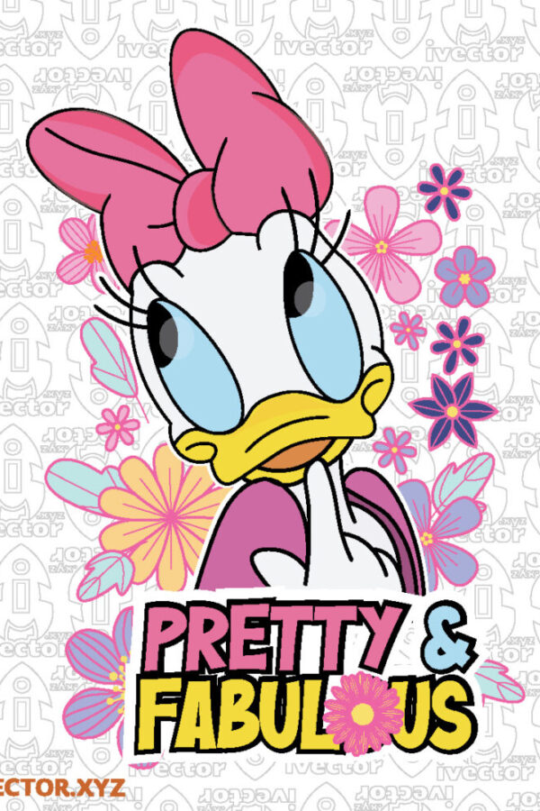 Floral-Female-Duck-Pretty-Fabulous-Illustration-–-Vector-T-Shirt-Design_Mesa-de-trabajo-1-600x900 VECTORES Y RECURSOS