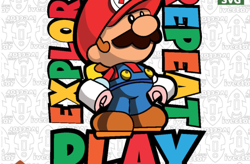 Funny Retro Gamer Character Vector – Cartoon Adventure Illustration for T-Shirts