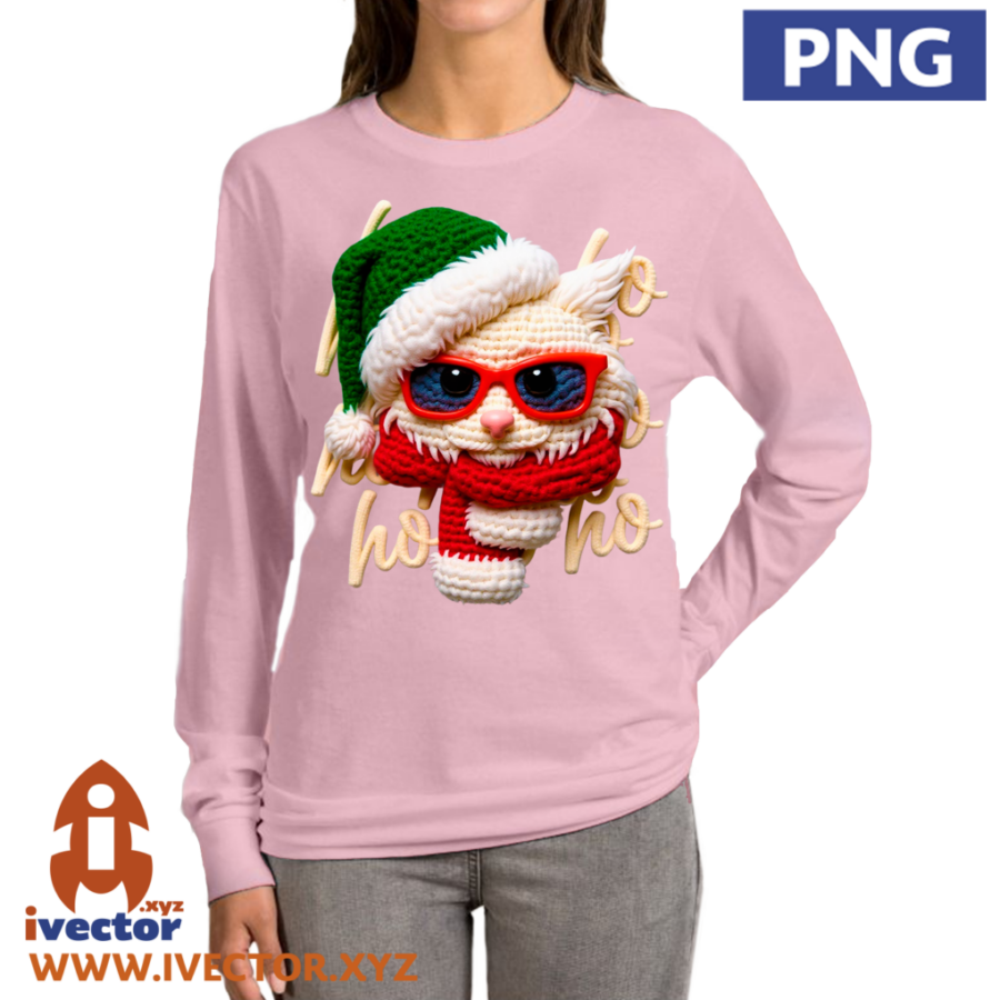 GATO-NAVIDENO-CROCHET-PNG-ALTA-CALIDAD-P3 GATO NAVIDEÑO CROCHET PNG ALTA CALIDAD
