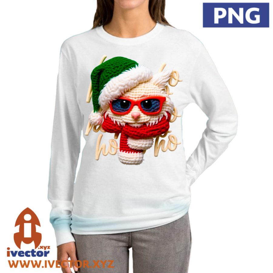 GATO-NAVIDENO-CROCHET-PNG-ALTA-CALIDAD-P5 GATO NAVIDEÑO CROCHET PNG ALTA CALIDAD