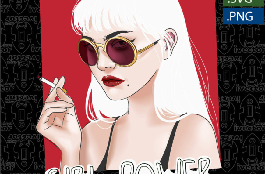 GIRL POWER VECTOR EDITABLE EPS PDF