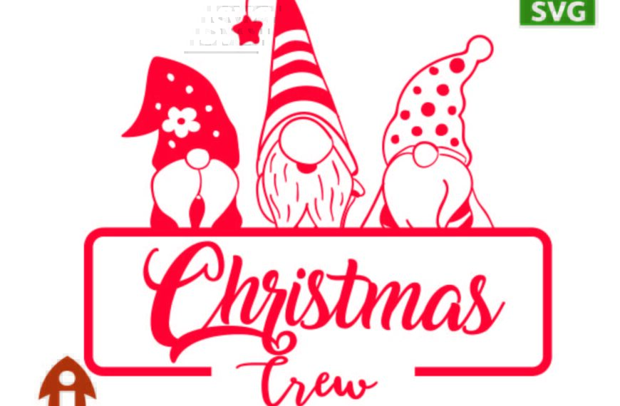 GNOMO CHRISTMAS CREW VECTOR EDITABLE EPS PDF