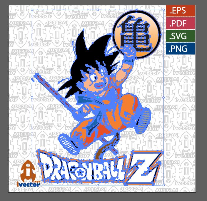 GOKU-DRAGON-BALL-DAIMA-VECTOR-EDITABLE_P1 GOKU DRAGON BALL DAIMA VECTOR EDITABLE