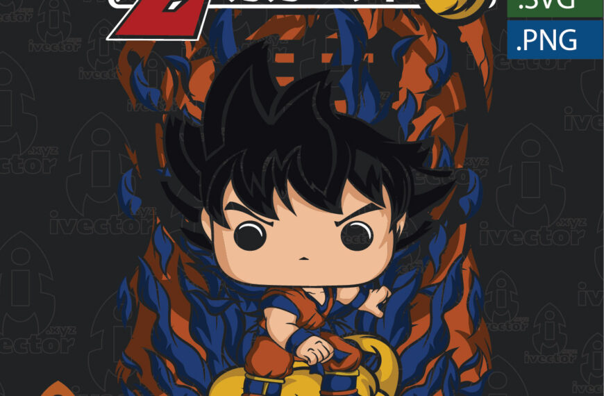 GOKU DRAGON BALL FUNKO VECTOR EDITABLE EPS PDF