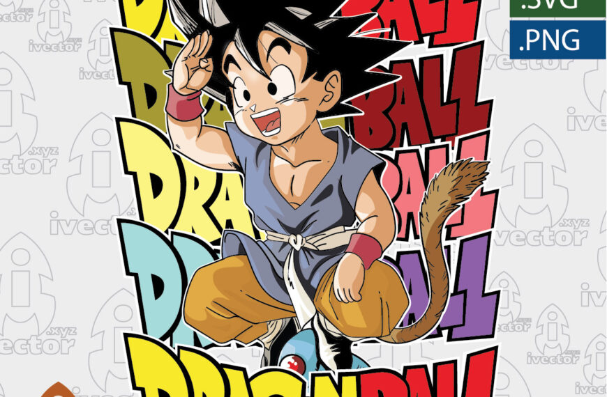 GOKU DRAGON BALL VECTOR EDITABLE EPS PDF