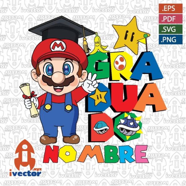 GRADUADO-SUPER-MARIO-BROS-2-VECTOR_Mesa-de-trabajo-1-600x600 Ivector - Recursos Ilimitados DTF