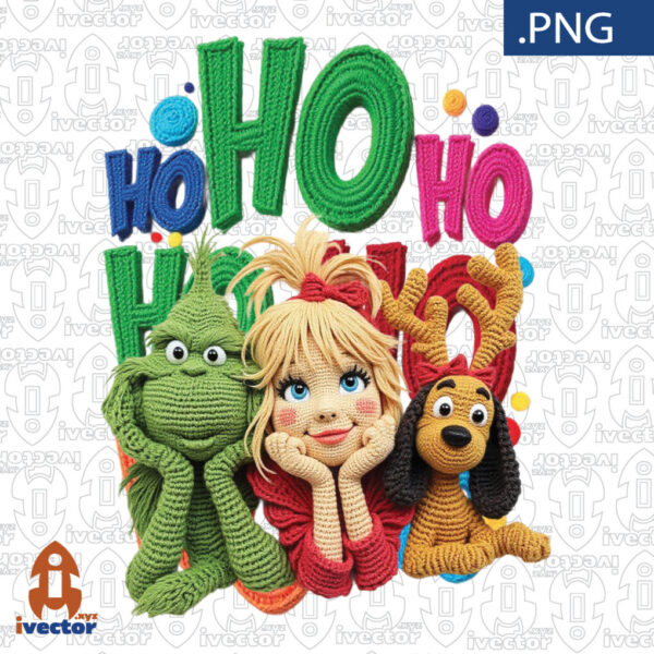GRIN-PERSONAJES-HO-HO-HO-NAVIDAD-PNG-CROCHET-ALTA-CALIDAD-600x600 Vectores completamente editables