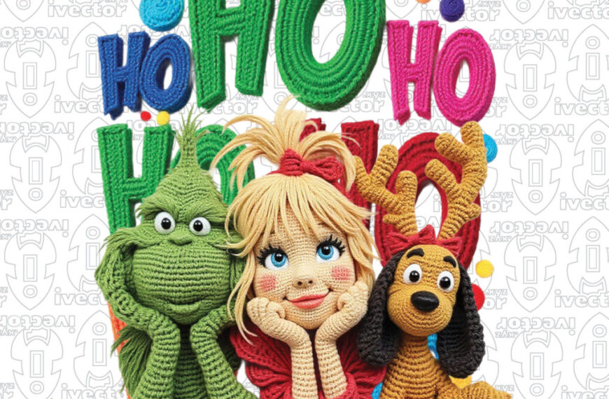 GRIN PERSONAJES HO HO HO NAVIDAD PNG CROCHET ALTA CALIDAD