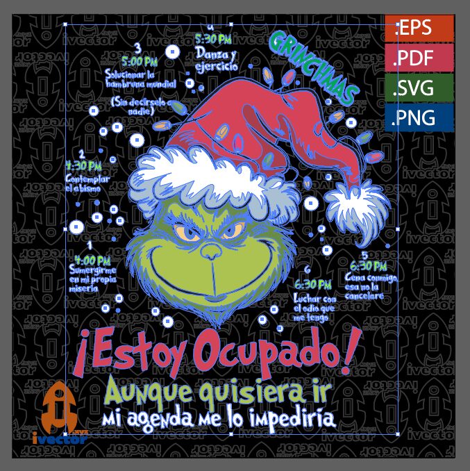GRINCH-AGENDA-VECTOR-EDITABLE-LUCES-EPS-PDF_P2 GRINCH AGENDA VECTOR EDITABLE LUCES EPS PDF