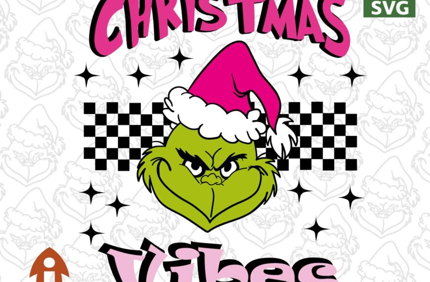GRINCH CHRISTMAS VIBES VECTOR EDITABLE EPS PDF