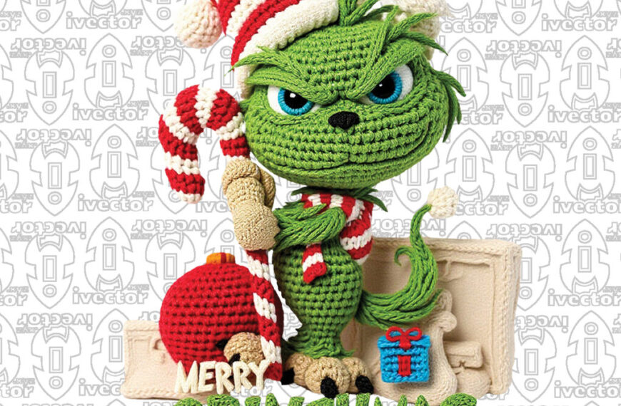 GRINCH DULCE MERRY CHRISTMAS ESFERA CROCHET