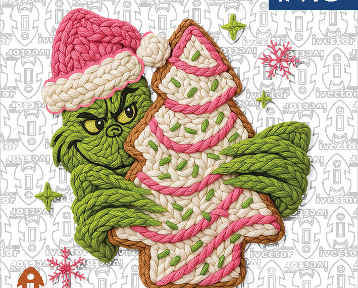GRINCH GALLETA CROCHET PNG ALTA CALIDAD