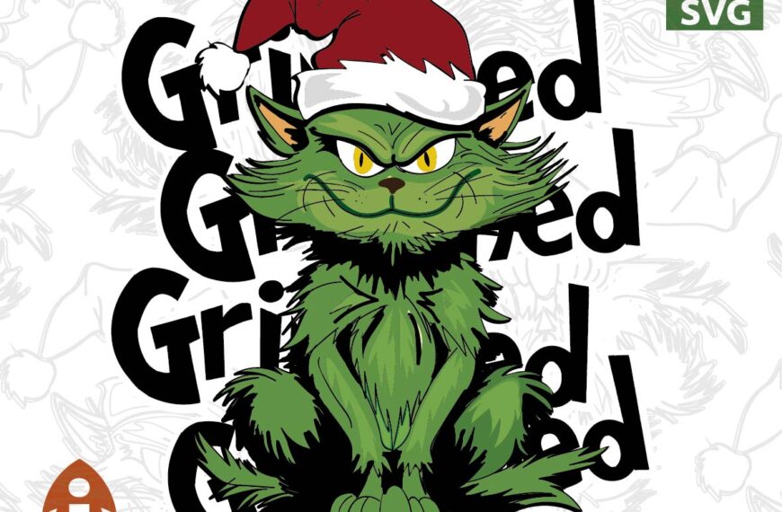 GRINCH GATO CAT NAVIDAD EPS PDF SVG