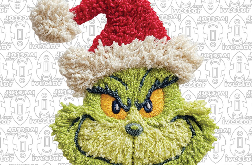 GRINCH GORRO NAVIDEÑO CROCHET PNG ALTA CALIDAD P4