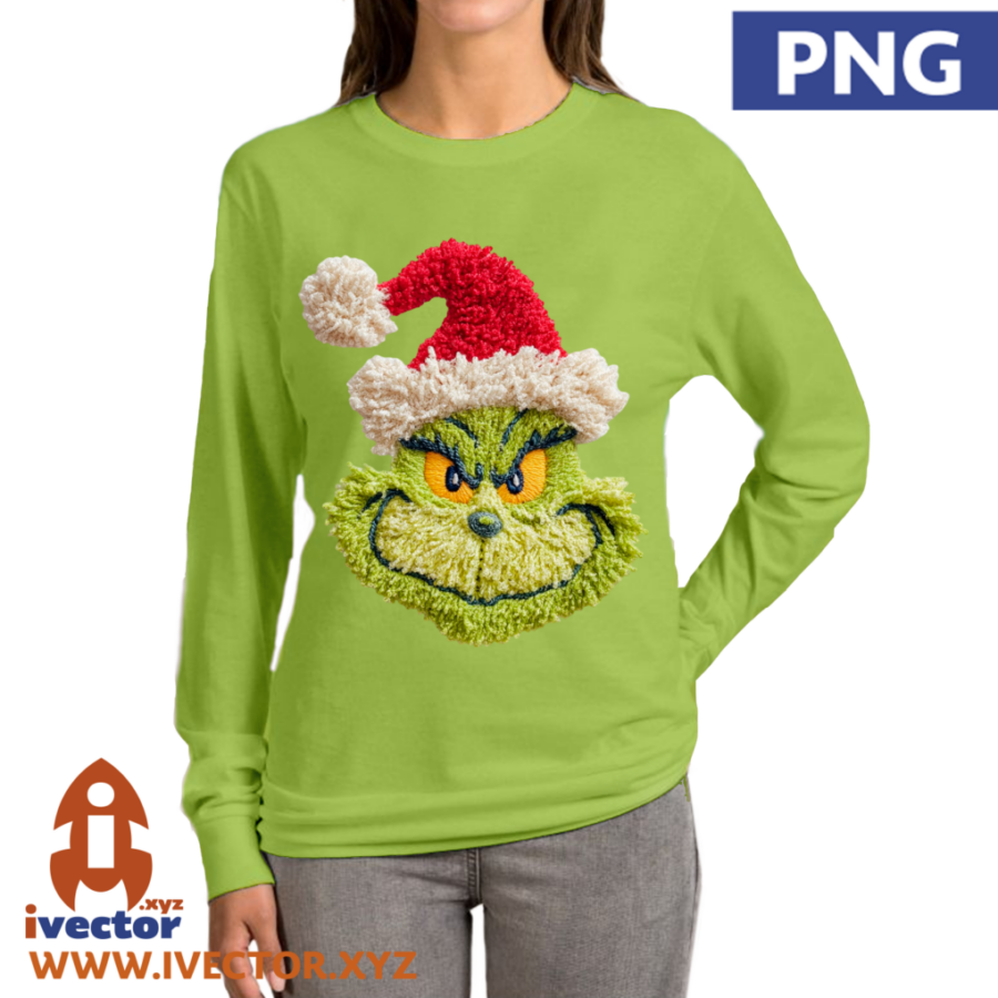GRINCH-GORRO-NAVIDENO-CROCHET-PNG-ALTA-CALIDAD-P4 GRINCH GORRO NAVIDEÑO CROCHET PNG ALTA CALIDAD P4