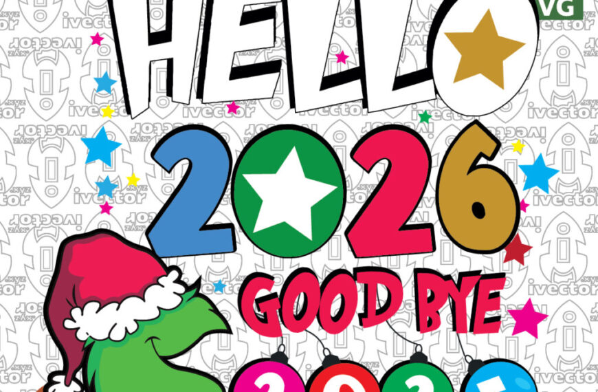 GRINCH HELLO 2026 VECTOR EDITABLE EPS PDF