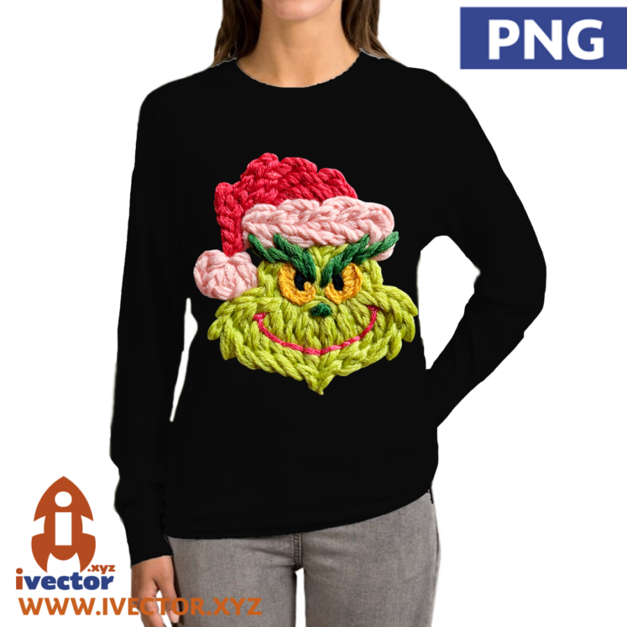 GRINCH-HILO-CROCHET-PNG-ALTA-CALIDAD-P4 GRINCH HILO CROCHET PNG ALTA CALIDAD
