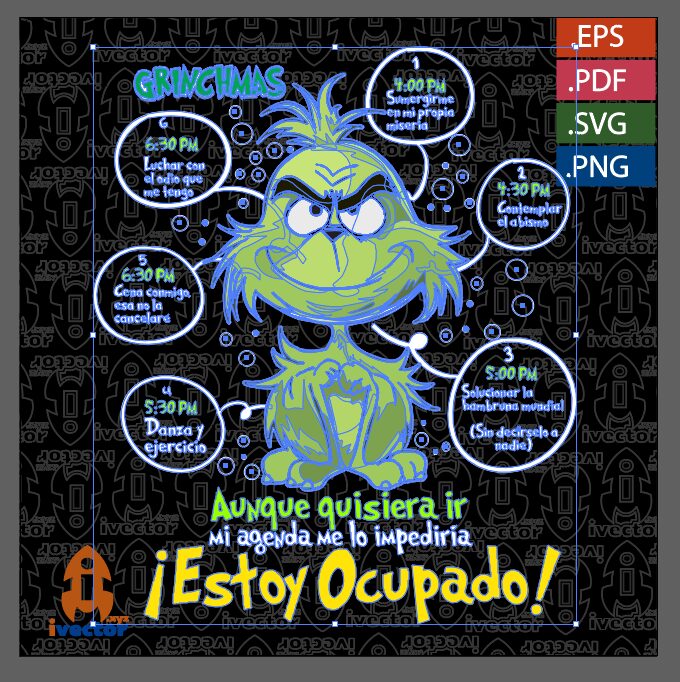 GRINCH-LINDO-AGENDA-VECTOR-EDITABLE-EPS-PDF-P1 GRINCH LINDO AGENDA VECTOR EDITABLE EPS PDF