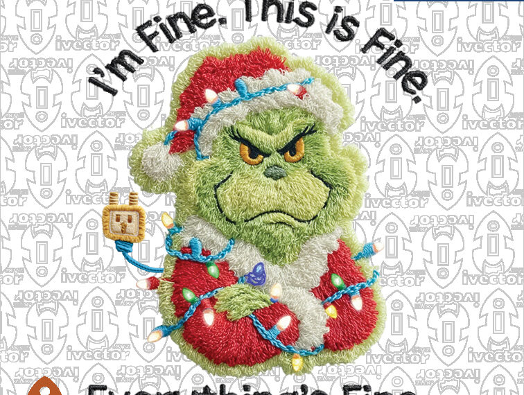 GRINCH LUCES CROCHET PNG ALTA CALIDAD
