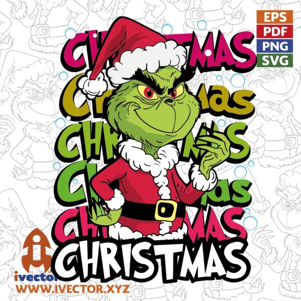GRINCH-MERRY-CHRISTMAS-NAVIDAD-VECTOR-01-600x600 Vectores completamente editables