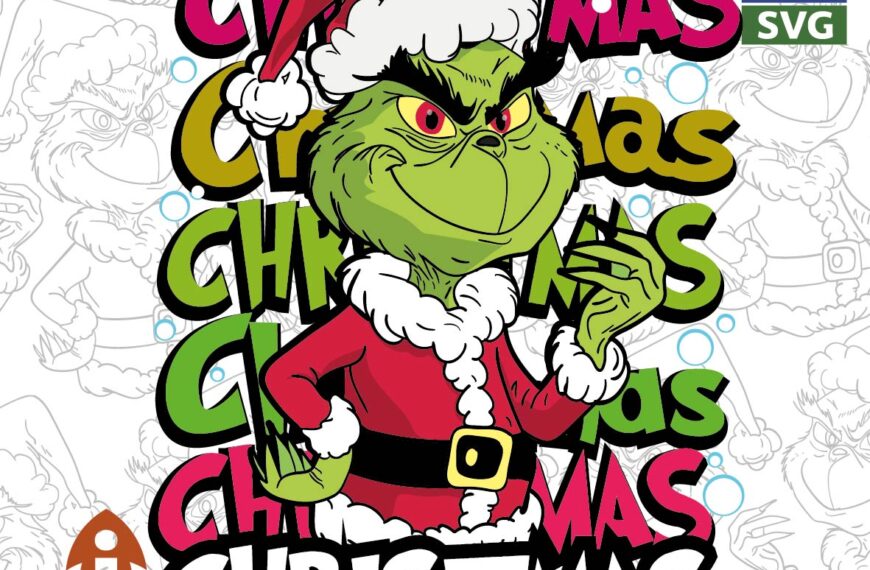 GRINCH MERRY CHRISTMAS NAVIDAD VECTOR
