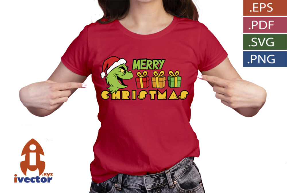 GRINCH-MERRY-CHRISTMAS-PACMAN-VECTOR_P5 GRINCH MERRY CHRISTMAS PACMAN VECTOR
