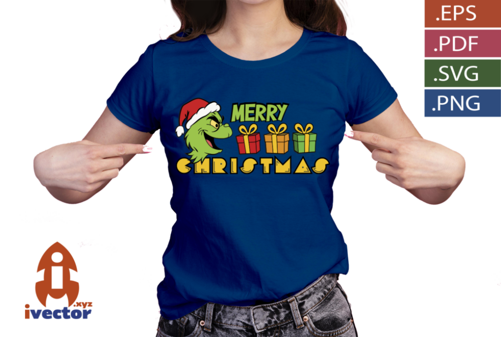 GRINCH-MERRY-CHRISTMAS-PACMAN-VECTOR_P6 GRINCH MERRY CHRISTMAS PACMAN VECTOR