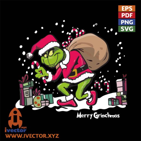 GRINCH-MERRY-GRINCHMAS-VECTOR-EDITABLE-01-600x600 Vectores completamente editables