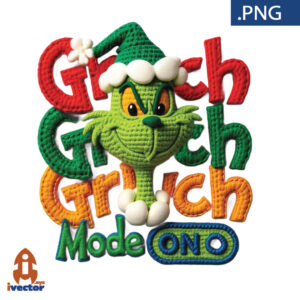 GRINCH-MODE-ON-NAVIDENO-CROCHET-PNG-ALTA-CALIDAD-300x300 VECTORES Y RECURSOS