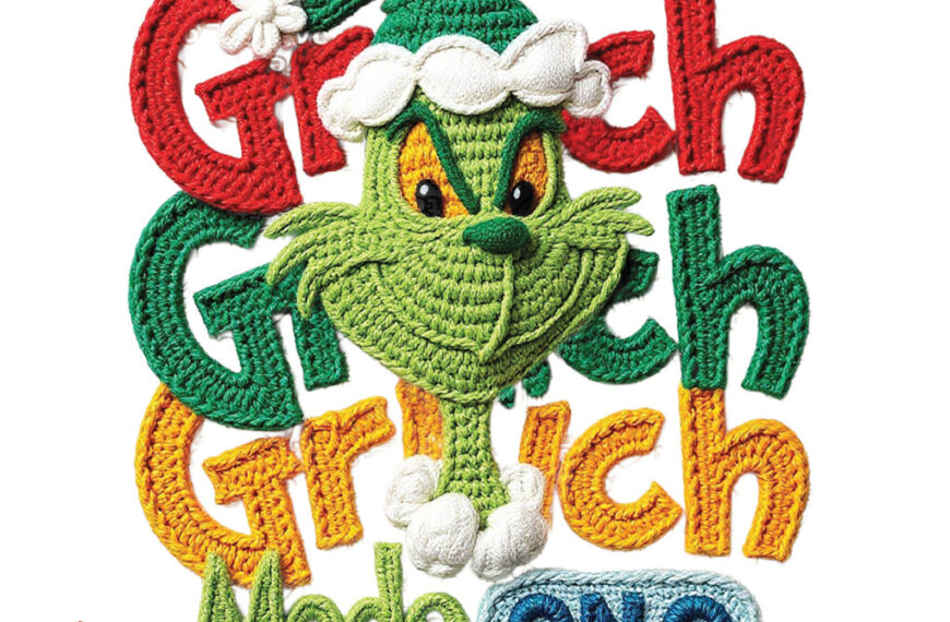 GRINCH MODE ON NAVIDEÑO CROCHET PNG