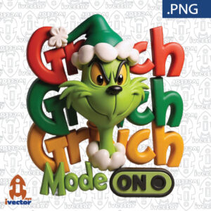 GRINCH-MODE-ON-NAVIDENO-GRABADO-3D-PNG-300x300 VECTORES Y RECURSOS