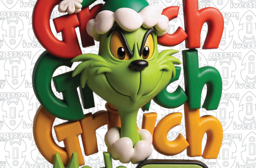 GRINCH MODE ON NAVIDEÑO GRABADO 3D PNG
