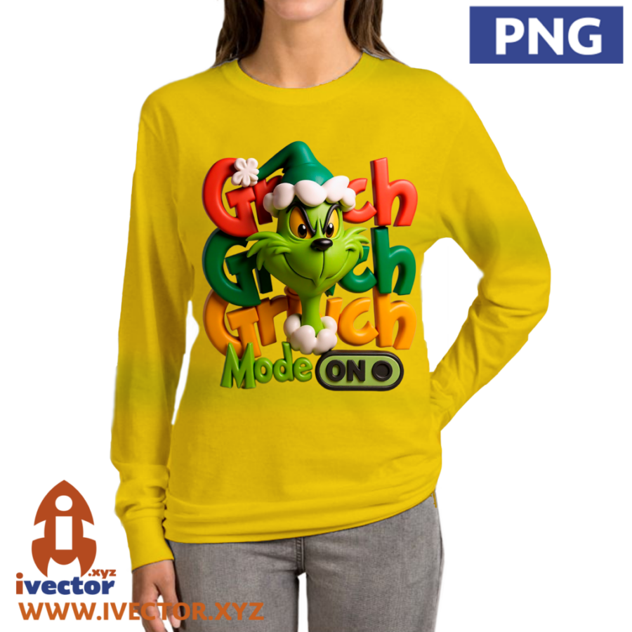 GRINCH-MODE-ON-NAVIDENO-GRABADO-3D-PNG-P5 GRINCH MODE ON NAVIDEÑO GRABADO 3D PNG