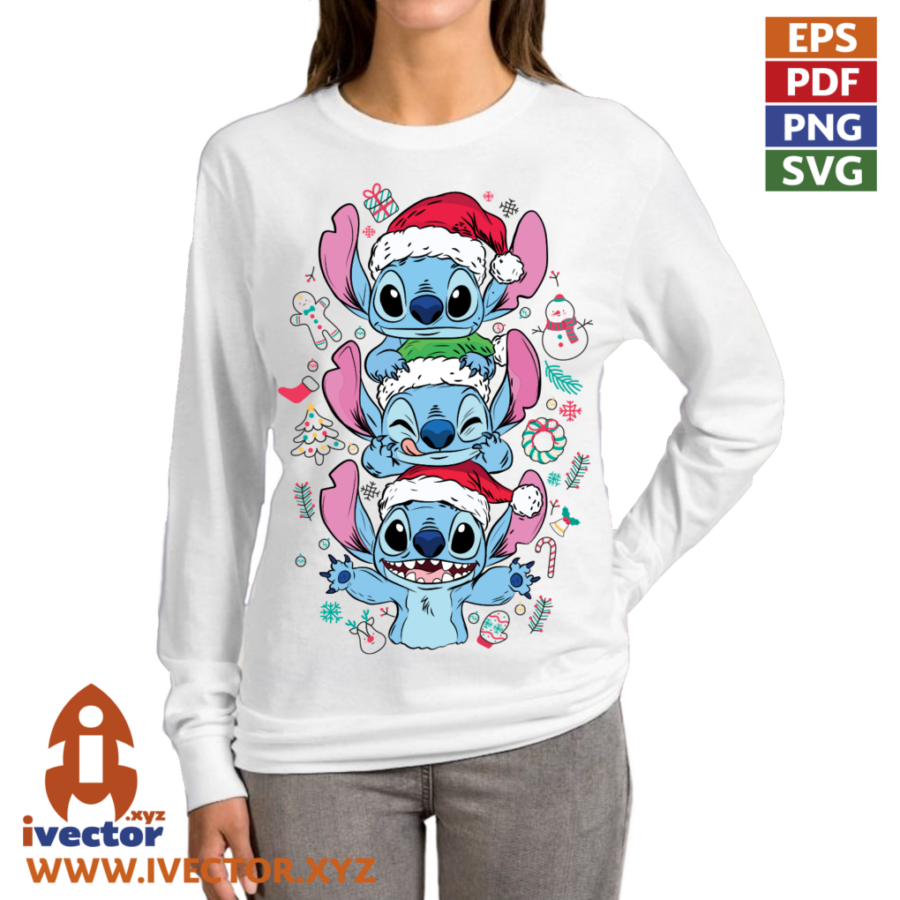 GRINCH-NAVIDAD-DIBUJO-VECTOR-EDITABLE-EPS-PDF_p2 STITCH NAVIDAD DIBUJO VECTOR EDITABLE EPS PDF