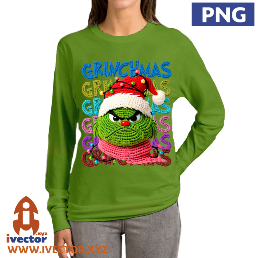 GRINCH-NAVIDENO-CON-GORRO-CROCHET-PNG-ALTA-CALIDAD-P5 GRINCH NAVIDEÑO CON GORRO CROCHET PNG ALTA CALIDAD