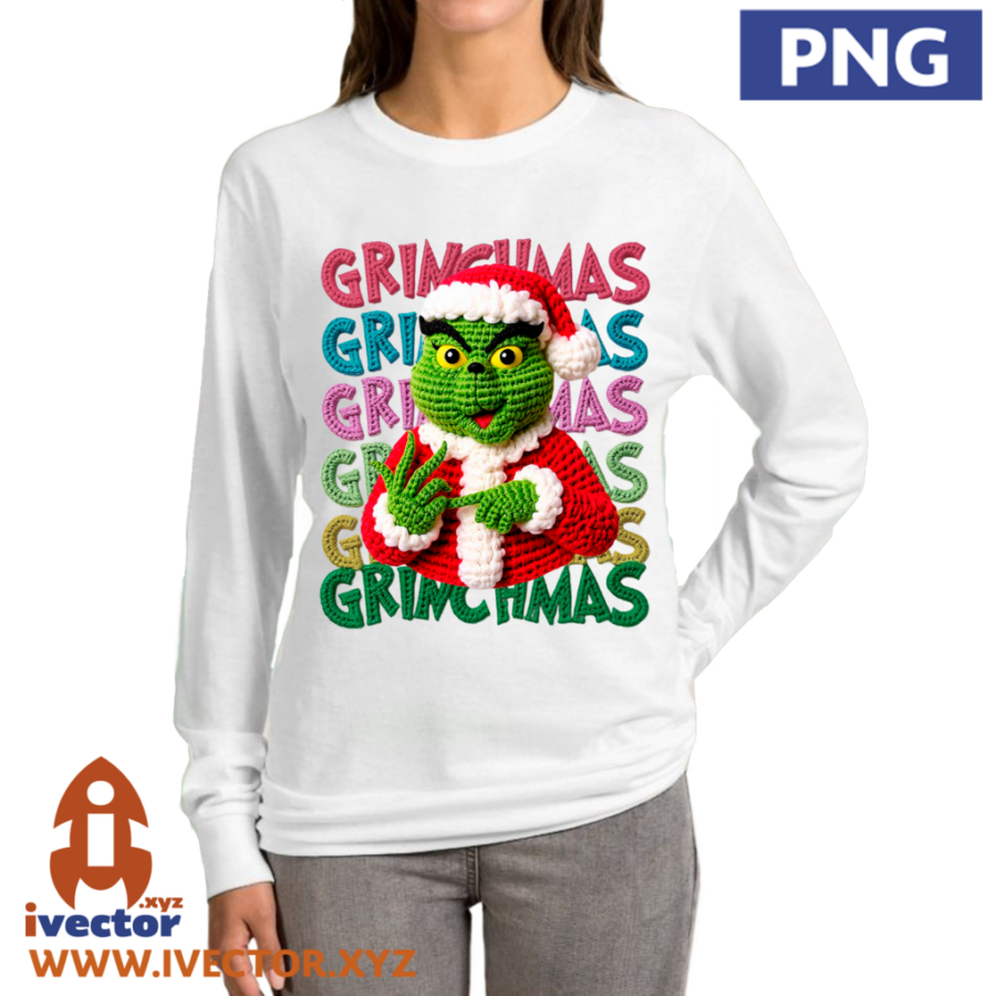 GRINCH-NUMEROS-PNG-NAVIDENO-CROCHET-aP1 GRINCH NUMEROS PNG NAVIDEÑO CROCHET