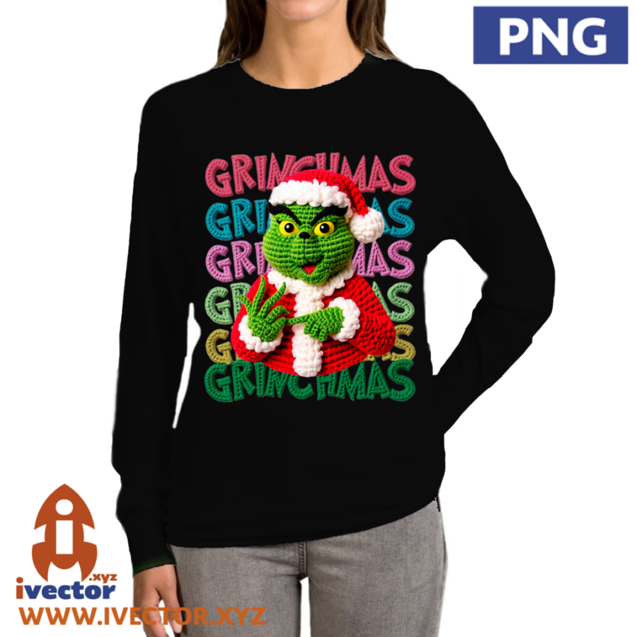GRINCH-NUMEROS-PNG-NAVIDENO-CROCHET-aP3 GRINCH NUMEROS PNG NAVIDEÑO CROCHET