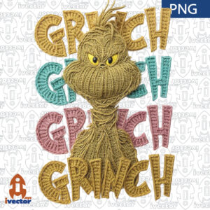 GRINCH-RETRO-NAVIDAD-CROCHET-PNG-300x300 VECTORES Y RECURSOS