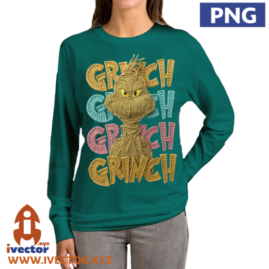 GRINCH-RETRO-NAVIDAD-CROCHET-PNG-P2-1 GRINCH RETRO NAVIDAD CROCHET PNG