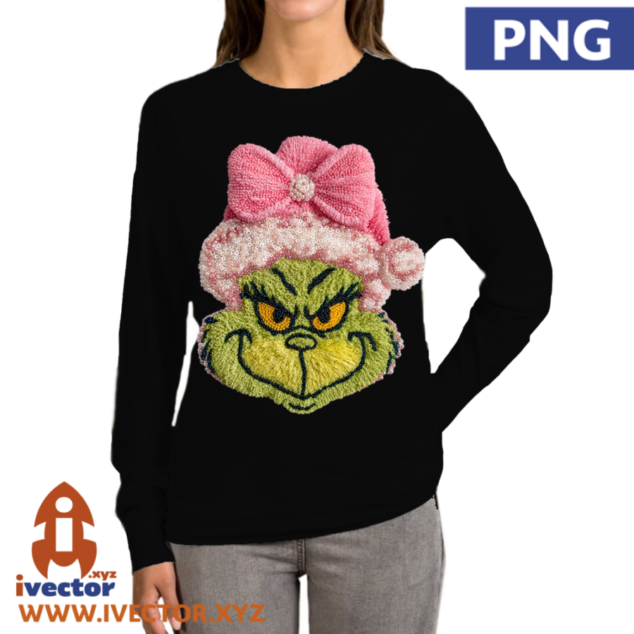 GRINCH-ROSA-LASO-CROCHET-PNG-ALTA-CALIDAD-P2 GRINCH ROSA LASO CROCHET PNG ALTA CALIDAD